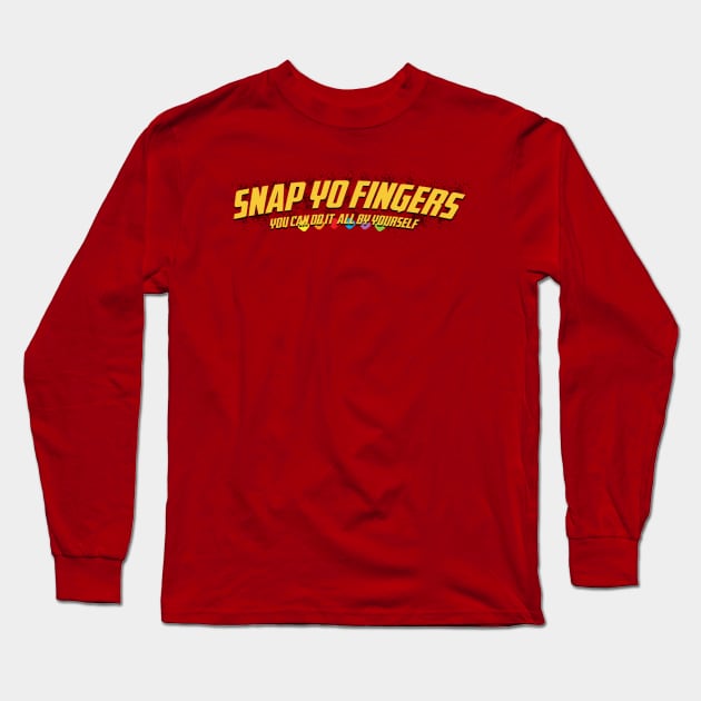 Snap Yo Fingers Long Sleeve T-Shirt by justnclrk